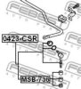 NISSA 546166A0A1 Tie Bar Bush